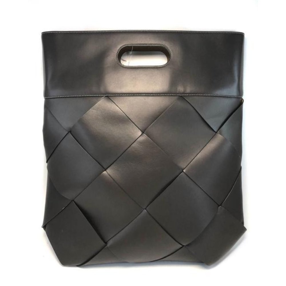 BOTTEGA Veneta Slip Medium French Calf Brown Calfskin Leather Tote